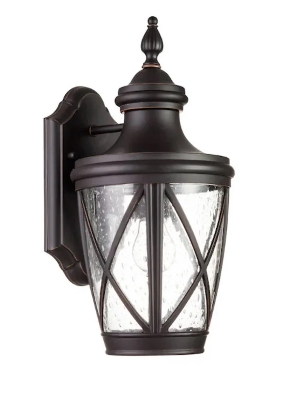 New Allen + Roth castine oil rubbed bronze Outdoor Wall Lantern